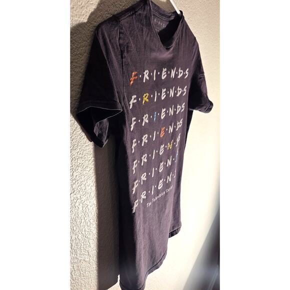 Vintage Black F.R.I.E.N.D.S T-Shirt - Women's Small - Picture 2 of 5